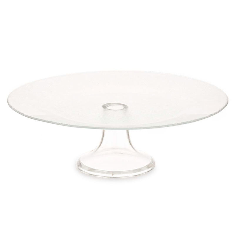 TARTERA C/PIE CRISTAL 33cm