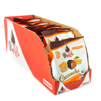 BON ROLL CHOCONOLA NARANJA 72GR 12 UDS